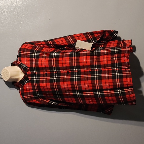 Multiples women's red, white & black gingham size 1XL top - Picture 7 of 17